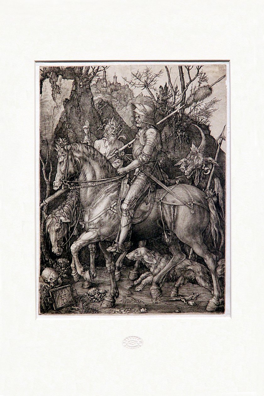 El caballero, la muerte y el diablo de Albrecht Dürer