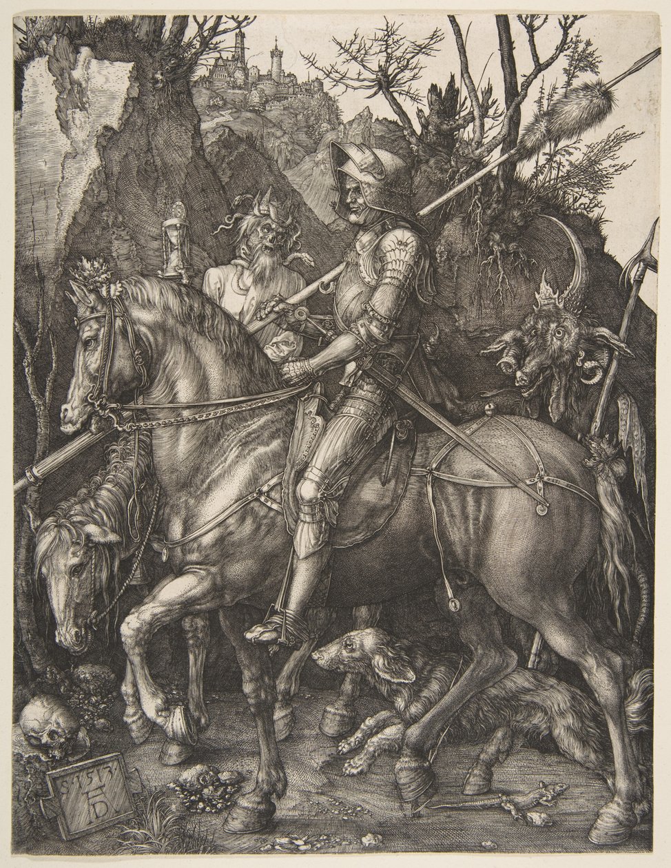 El caballero, la muerte y el diablo de Albrecht Dürer