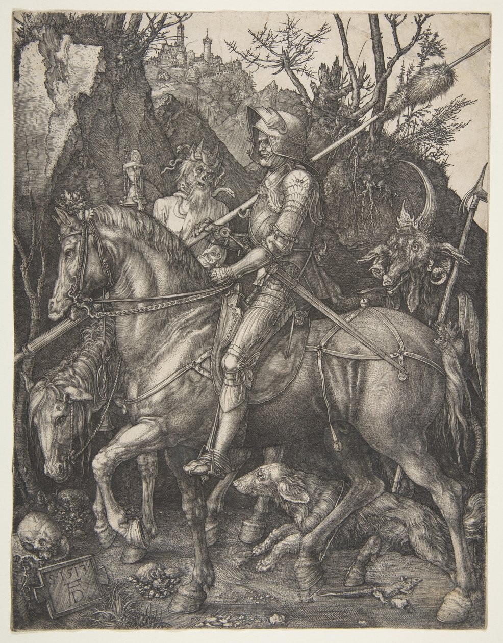 El caballero, la muerte y el diablo de Albrecht Dürer