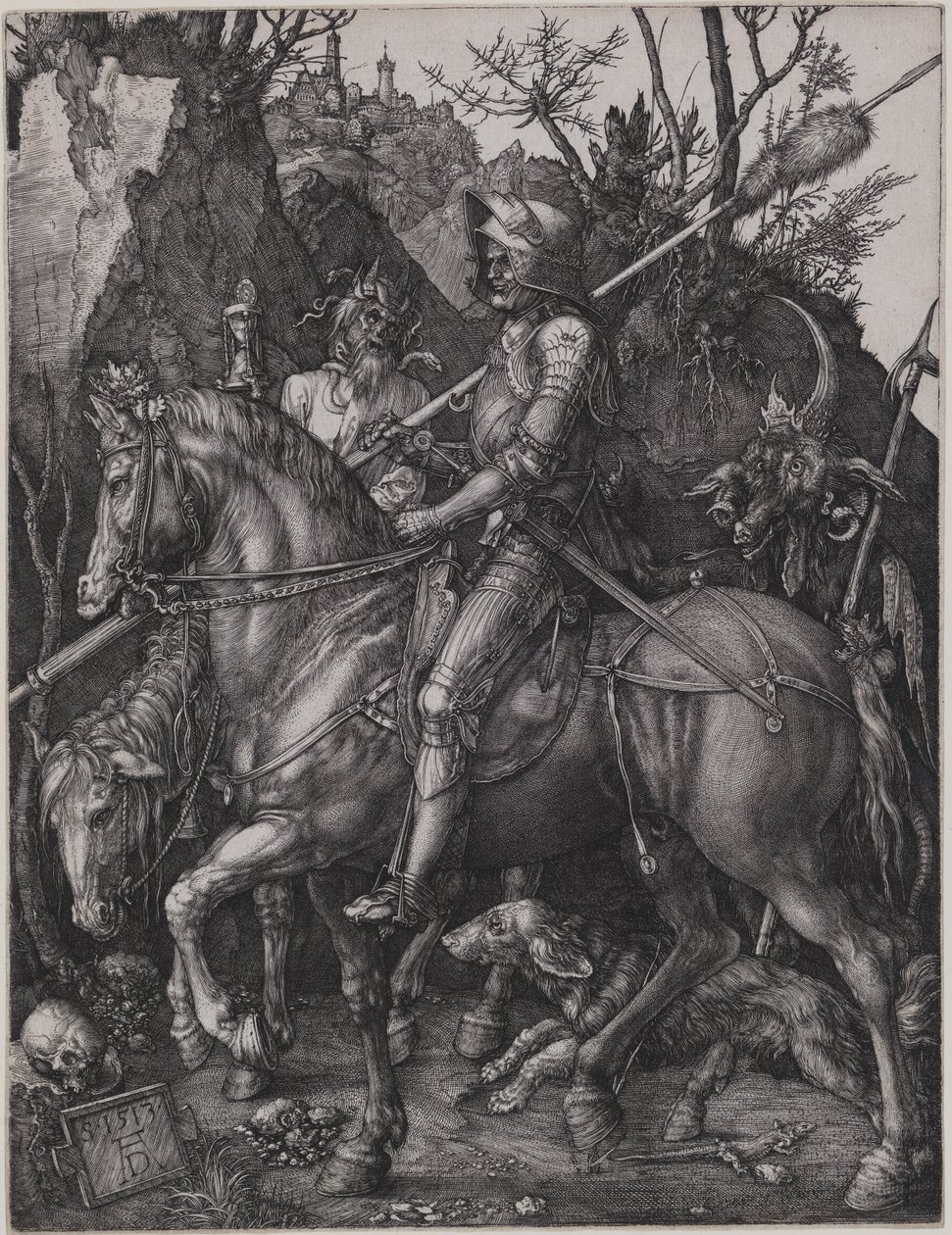 El caballero, la Muerte y el Diablo de Albrecht Dürer
