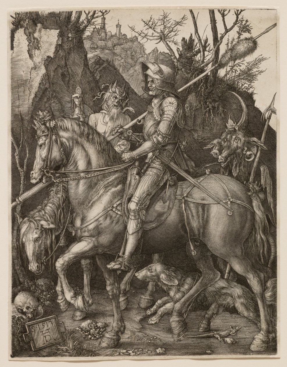 El caballero, la Muerte y el Diablo de Albrecht Dürer