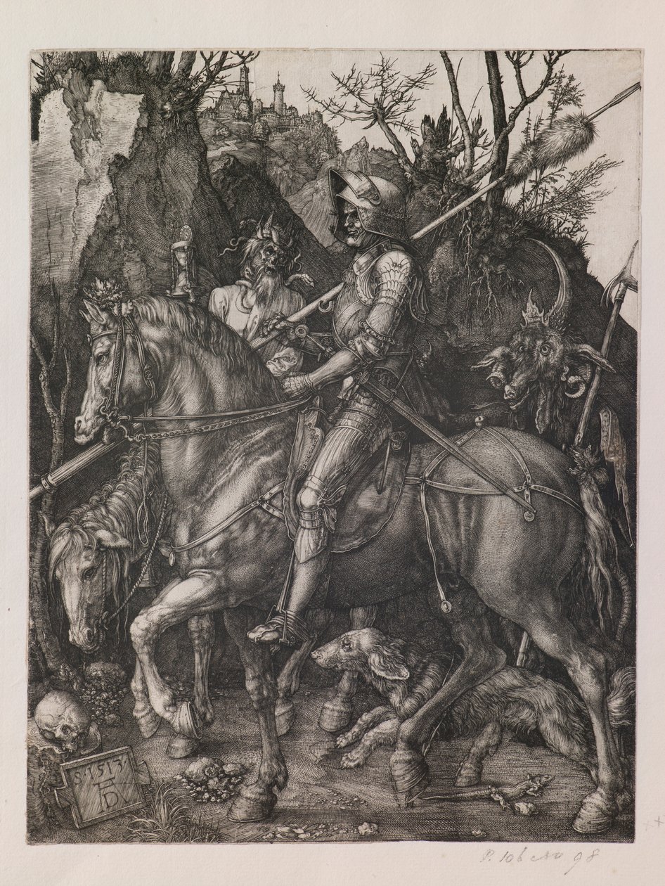 El caballero, la Muerte y el Diablo de Albrecht Dürer
