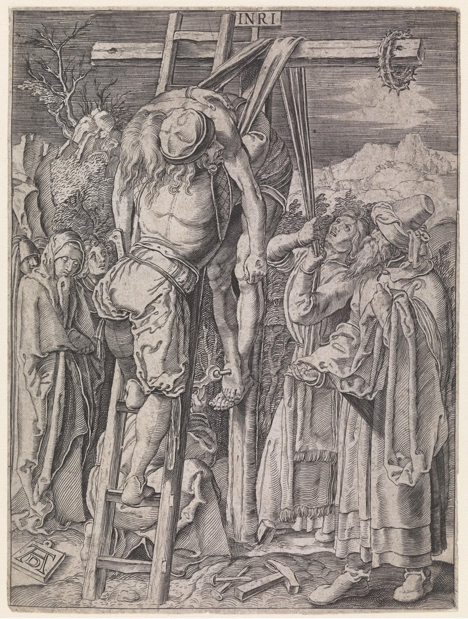 Descendimiento de Cristo de la cruz de Albrecht Dürer