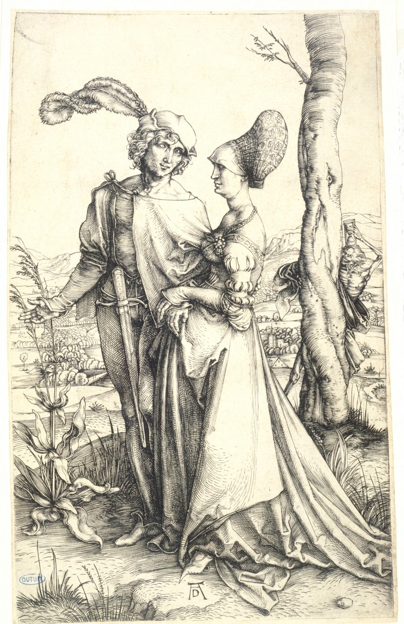 El paseo (Bartsch 94) de Albrecht Dürer