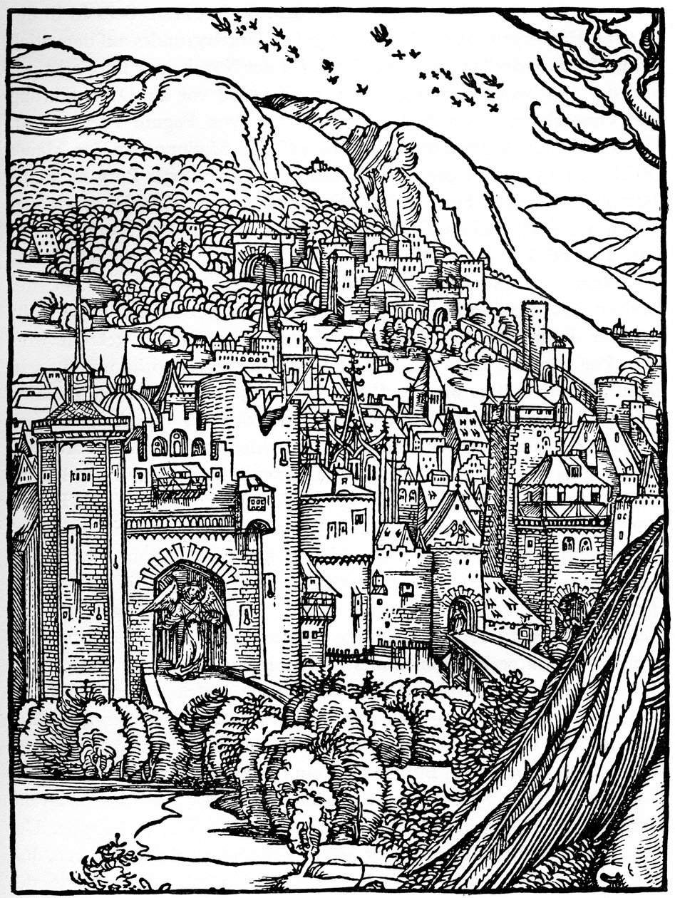 Paisaje, 1498 de Albrecht Dürer