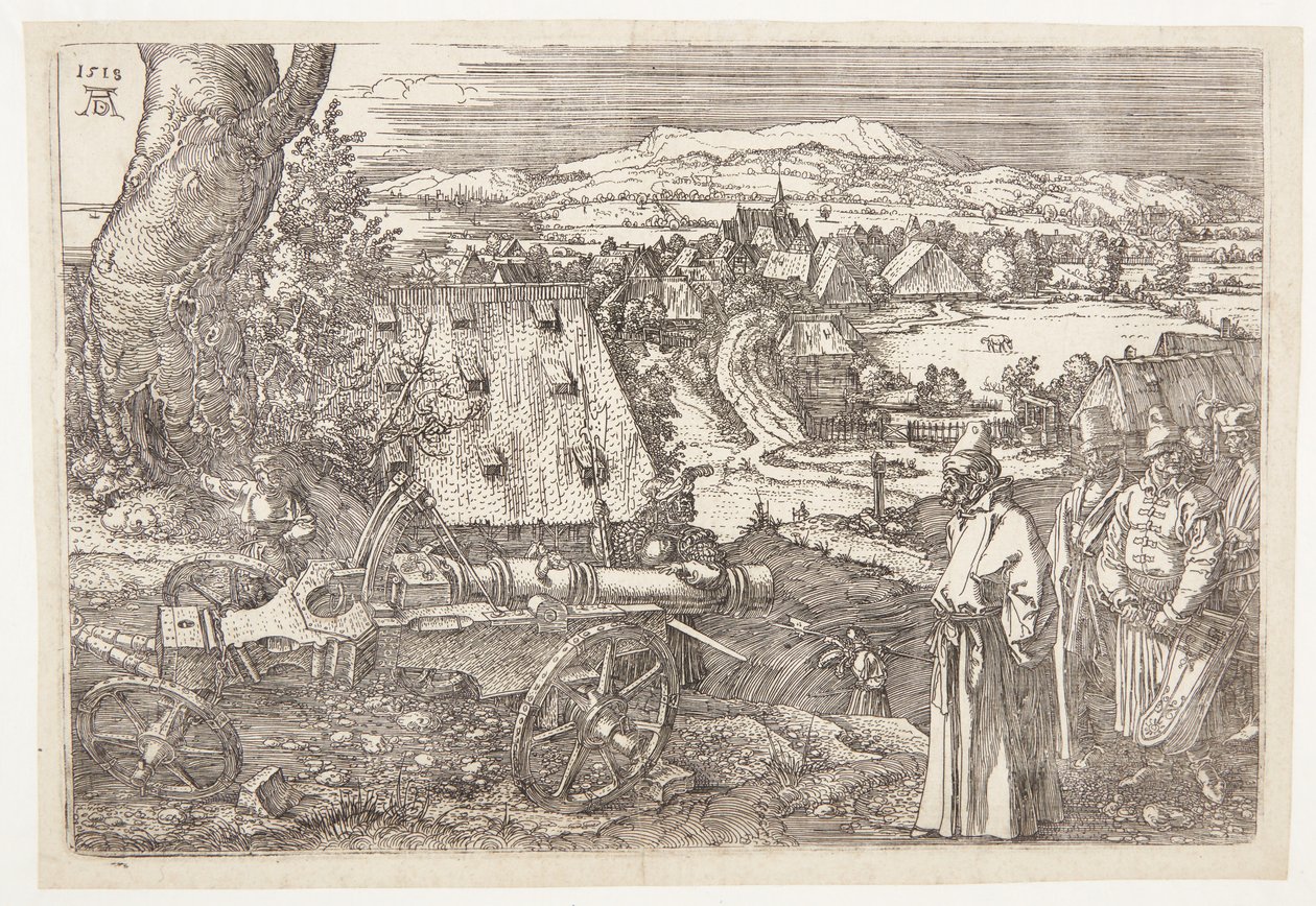 Paisaje con cañón de Albrecht Dürer