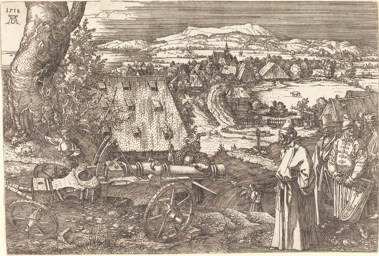 Paisaje con el Cañón de Albrecht Dürer