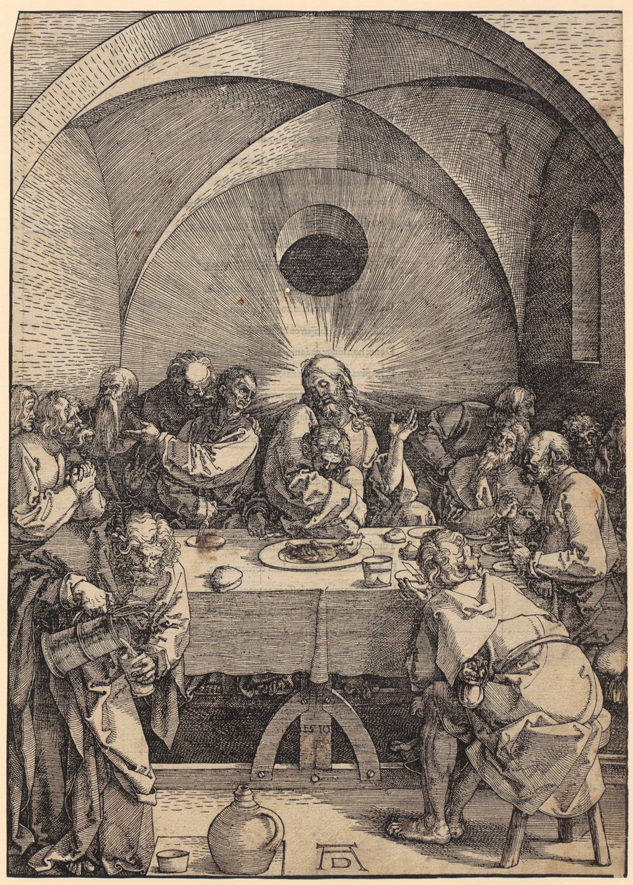 La Última Cena, lámina 2 de la serie «La Gran Pasión» de Albrecht Dürer