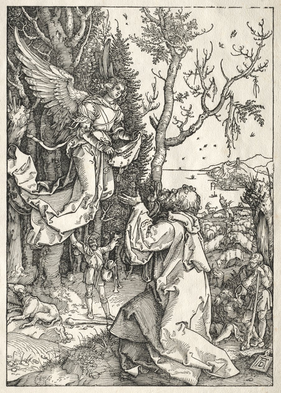 Vida de la Virgen: Joaquín y el Ángel de Albrecht Dürer