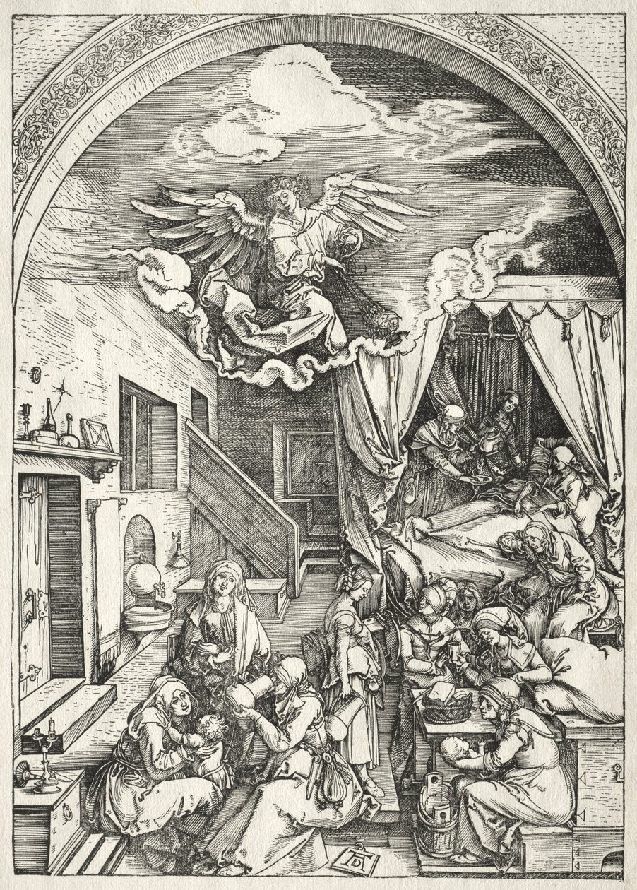 Vida de la Virgen: Natividad de la Virgen de Albrecht Dürer