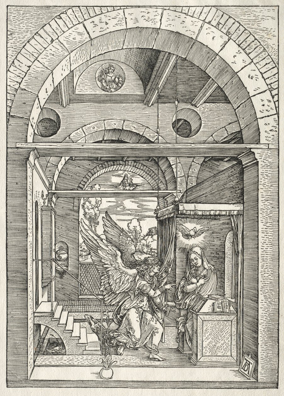 Vida de la Virgen: La Anunciación de Albrecht Dürer