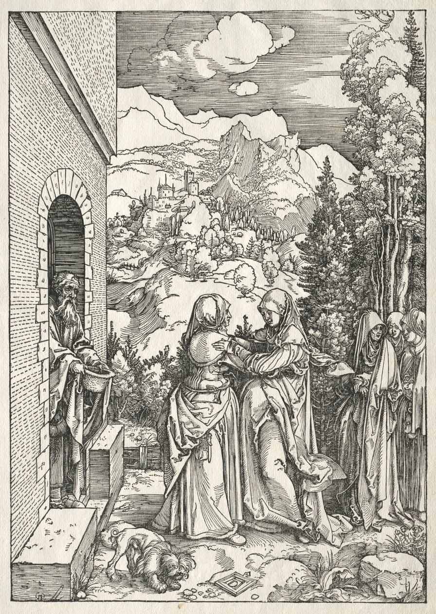 Vida de la Virgen: La Visitación de Albrecht Dürer