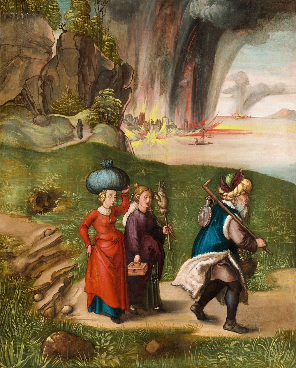 Lot y sus hijas [reverso], c. 1496-1499 de Albrecht Dürer