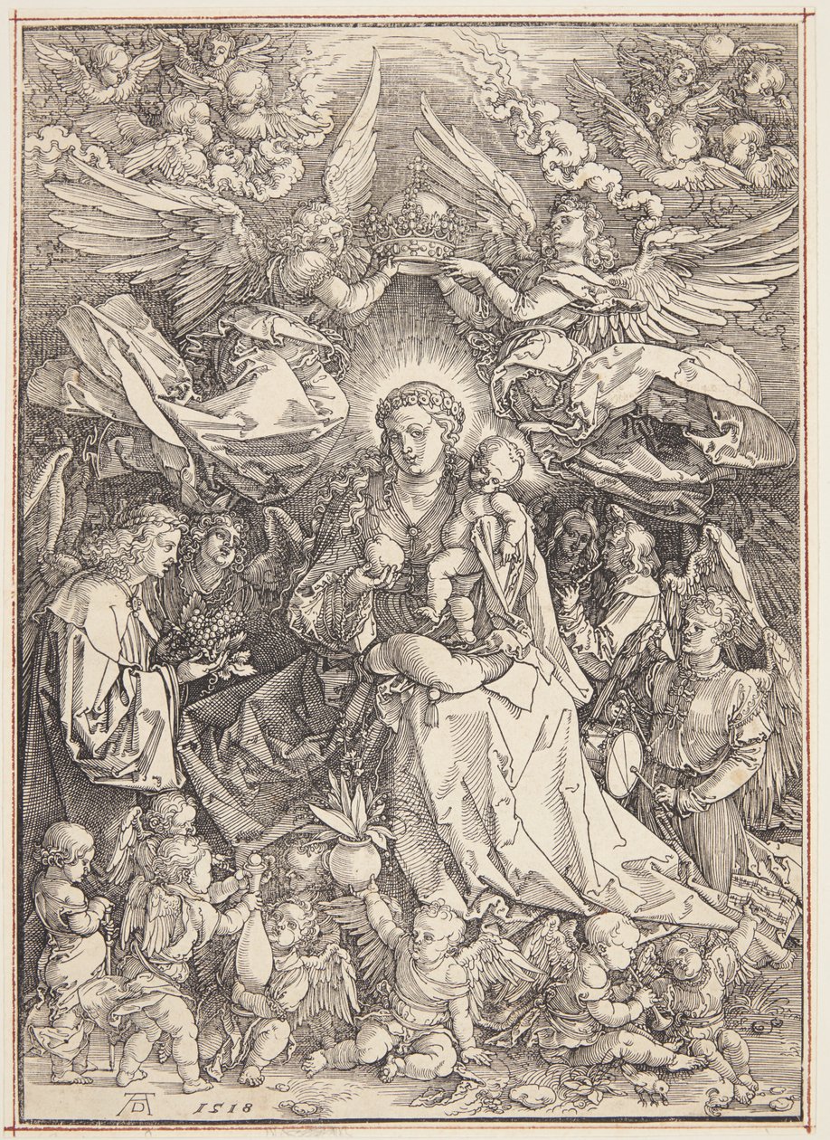 Madonna Reina de los ángeles de Albrecht Dürer