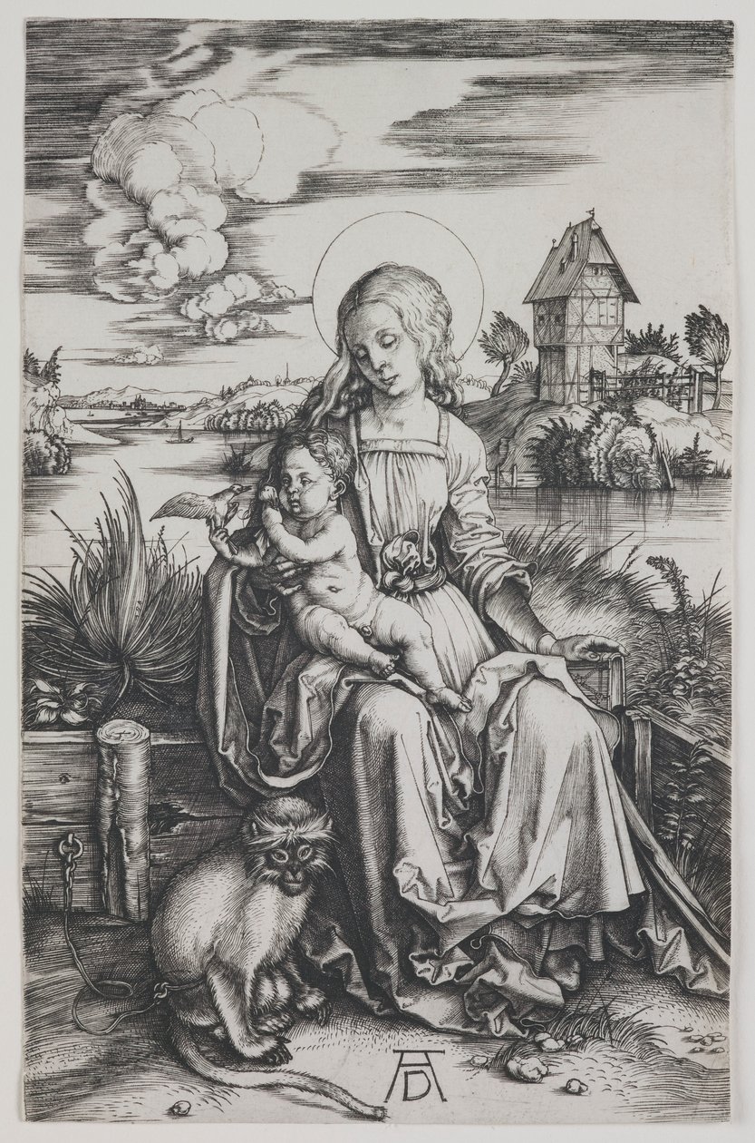 La Virgen con el mono de Albrecht Dürer
