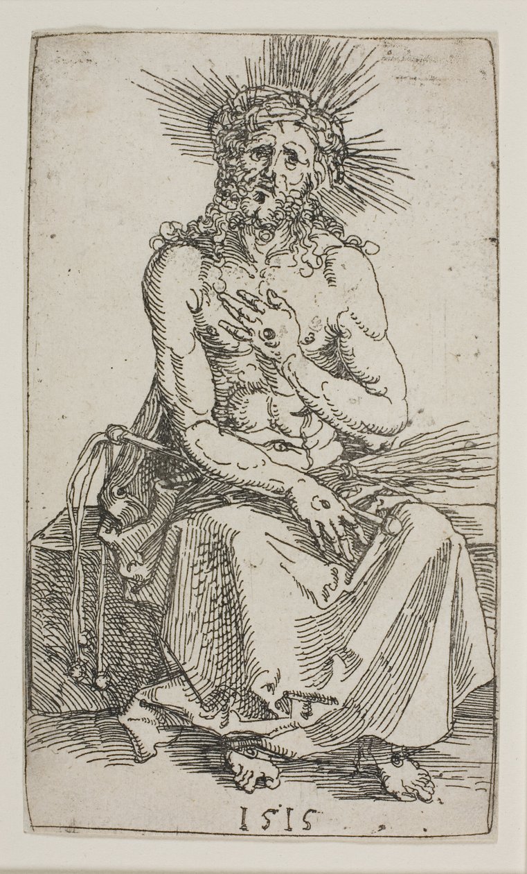 Hombre de Dolores, sentado de Albrecht Dürer
