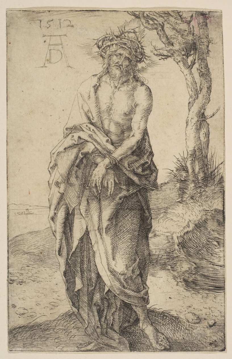 Hombre de Dolores con Manos Atadas de Albrecht Dürer
