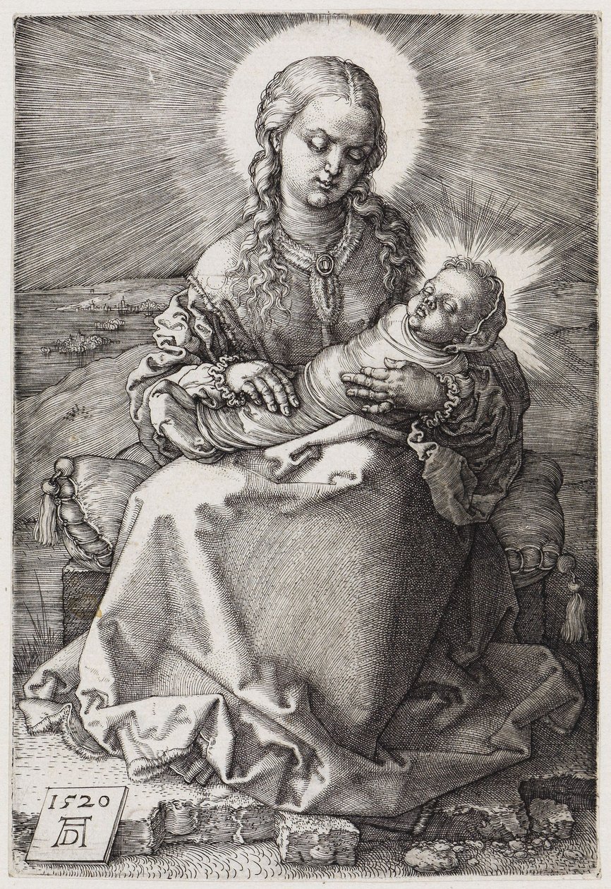 María con el Niño envuelto en pañales de Albrecht Dürer