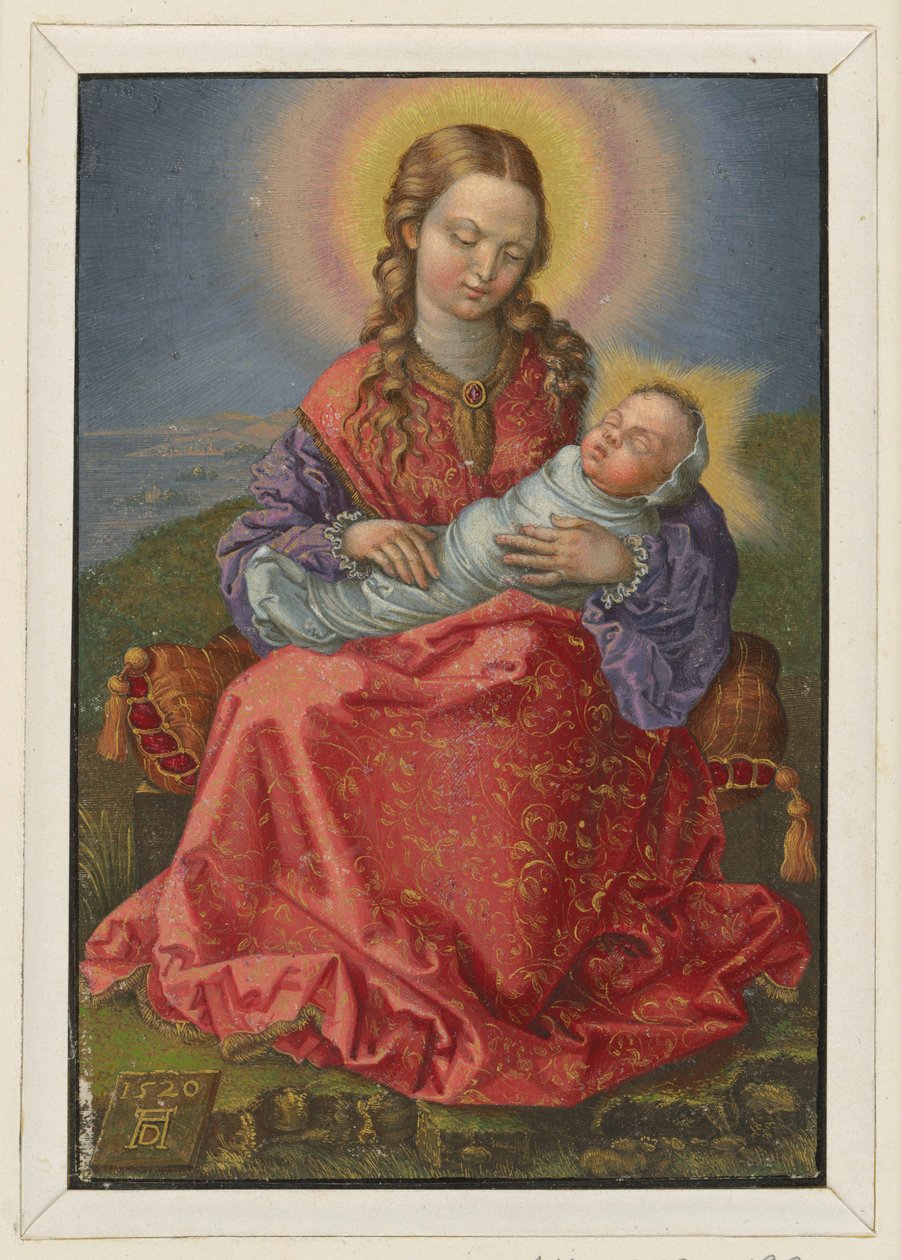 María con el Niño envuelto en pañales de Albrecht Dürer