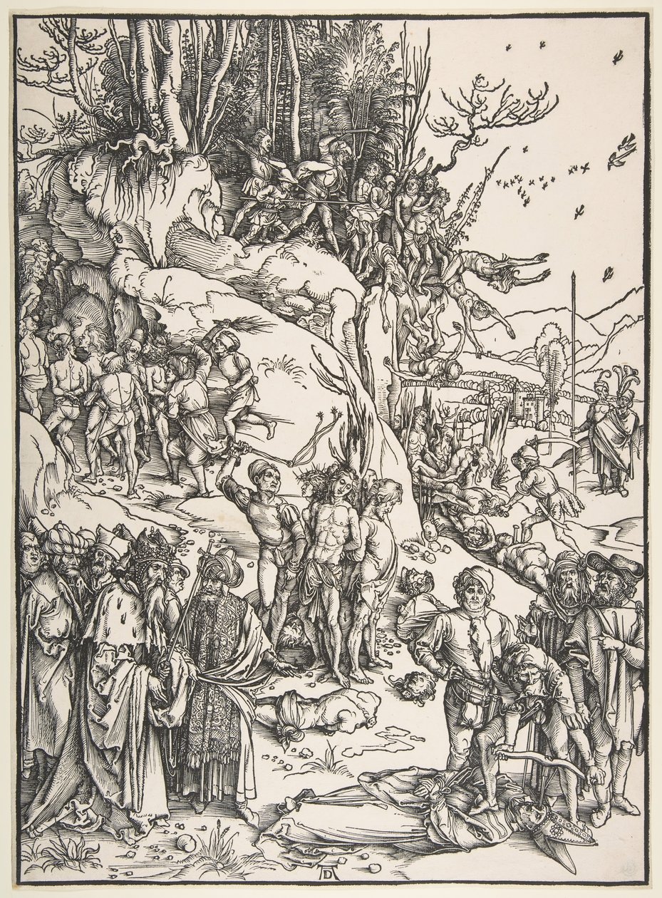 Martirio de los Diez Mil de Albrecht Dürer