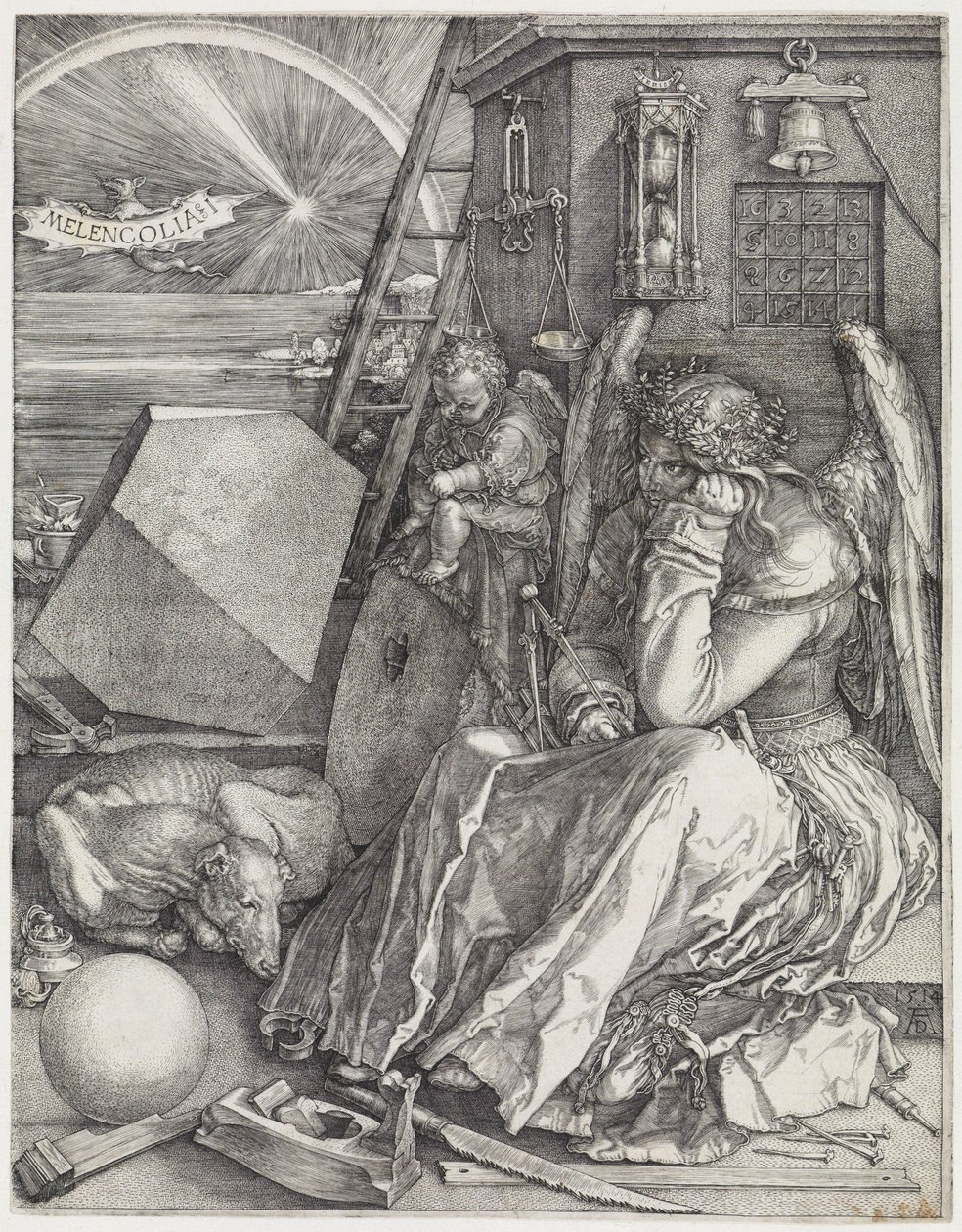 Melencolia I (La melancolía) de Albrecht Dürer