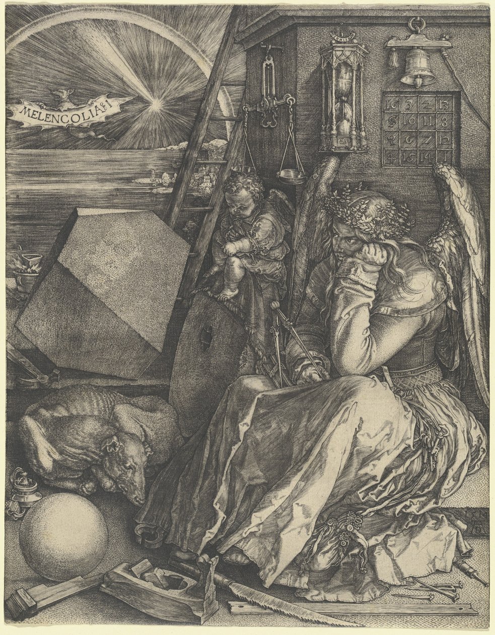 Melancolía I de Albrecht Dürer