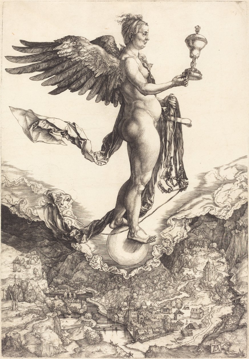 Némesis (La gran fortuna) de Albrecht Dürer