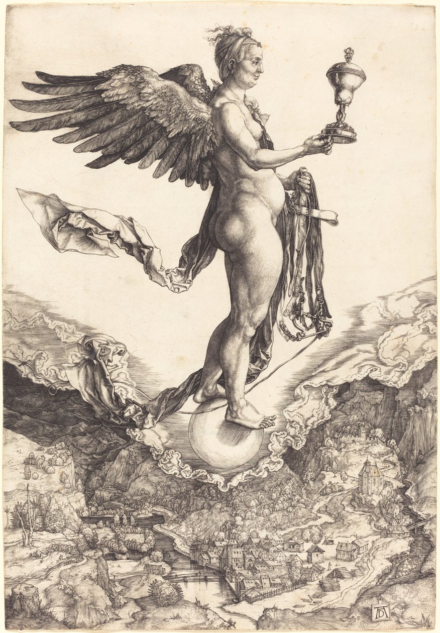 Némesis (La gran fortuna) de Albrecht Dürer