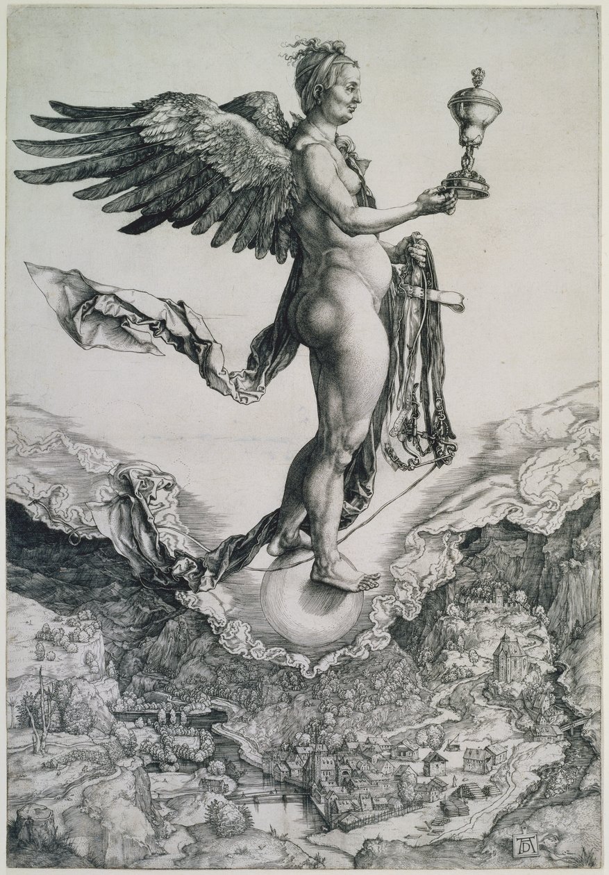 Némesis (La gran fortuna) de Albrecht Dürer