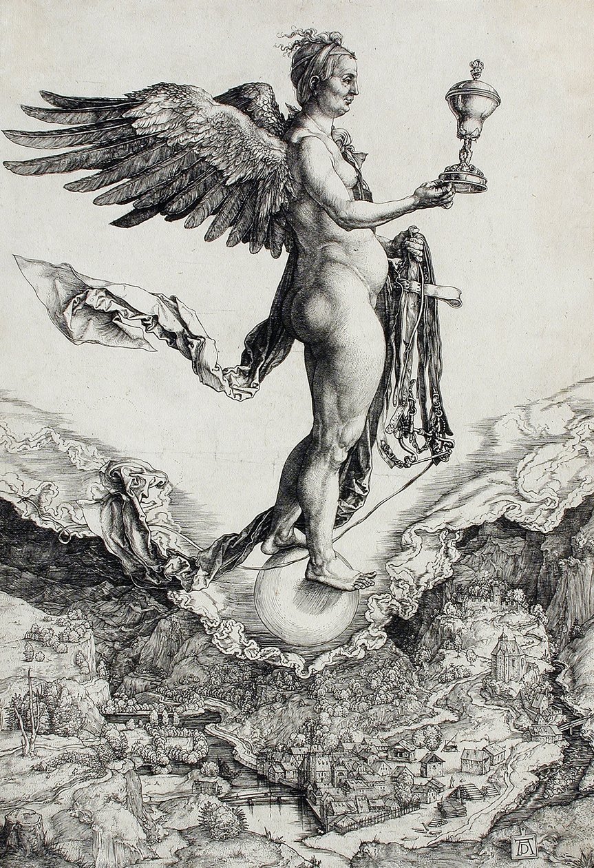 Némesis (La gran fortuna) de Albrecht Dürer