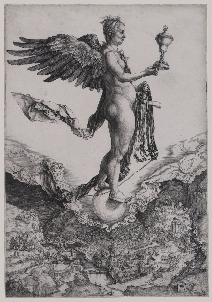 Némesis (La gran fortuna) de Albrecht Dürer