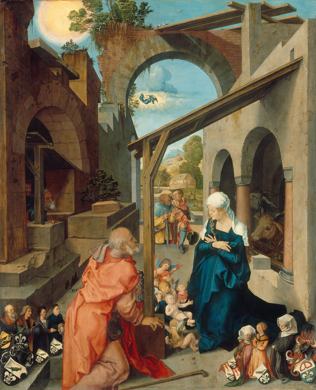 Altar de Paumgartner: Nacimiento de Cristo de Albrecht Dürer
