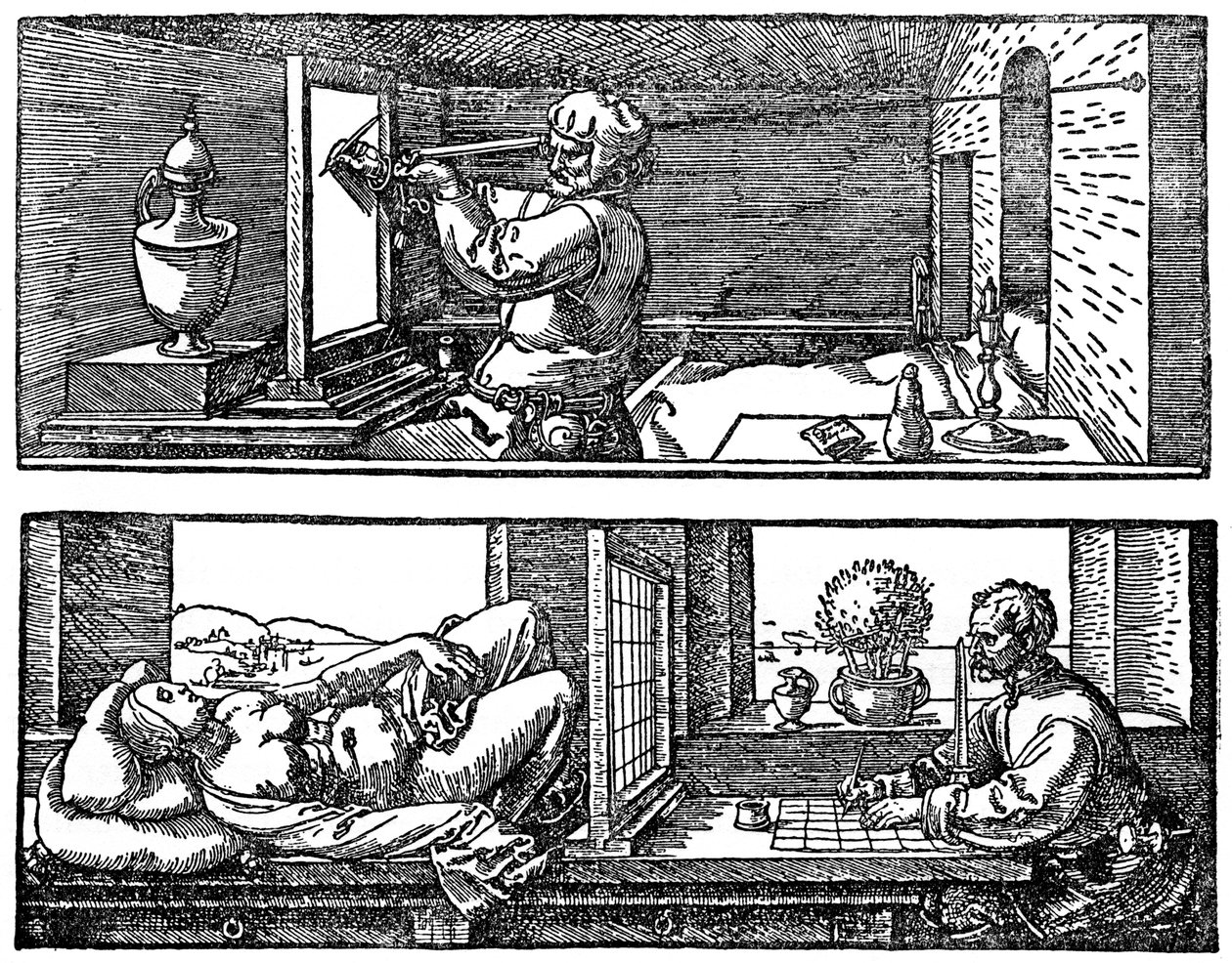 Máquina de perspectiva de Albrecht Dürer