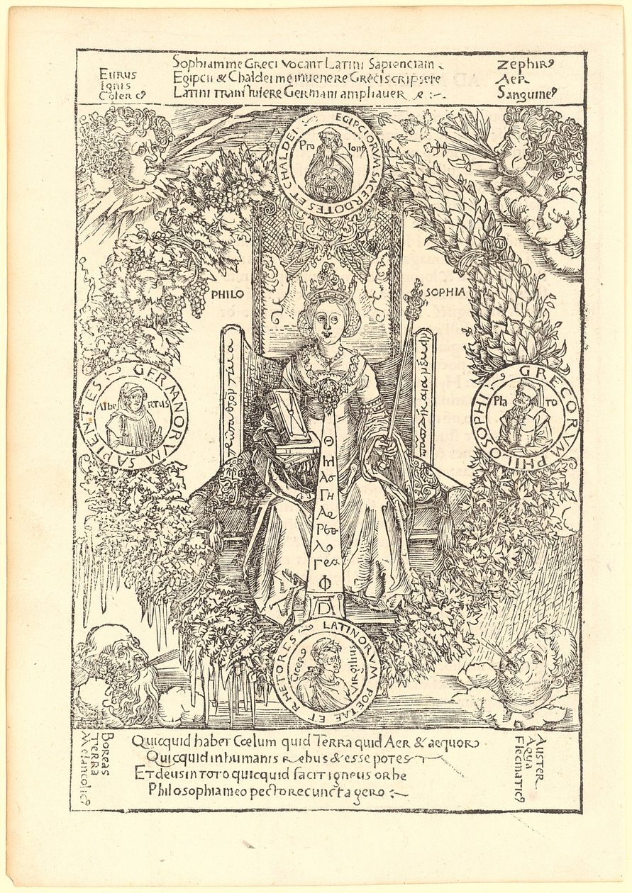 Filosofía (Philosophia) de Albrecht Dürer