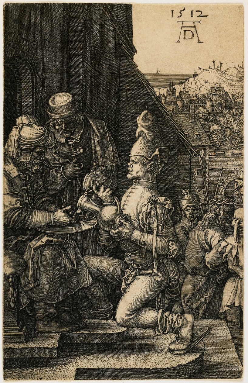 Pilato lavándose las manos de Albrecht Dürer