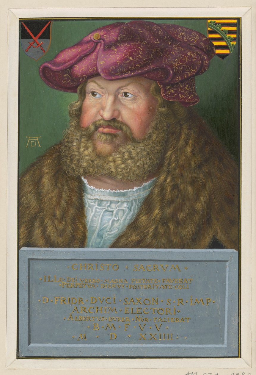 Retrato de Federico el Sabio, elector de Sajonia de Albrecht Dürer
