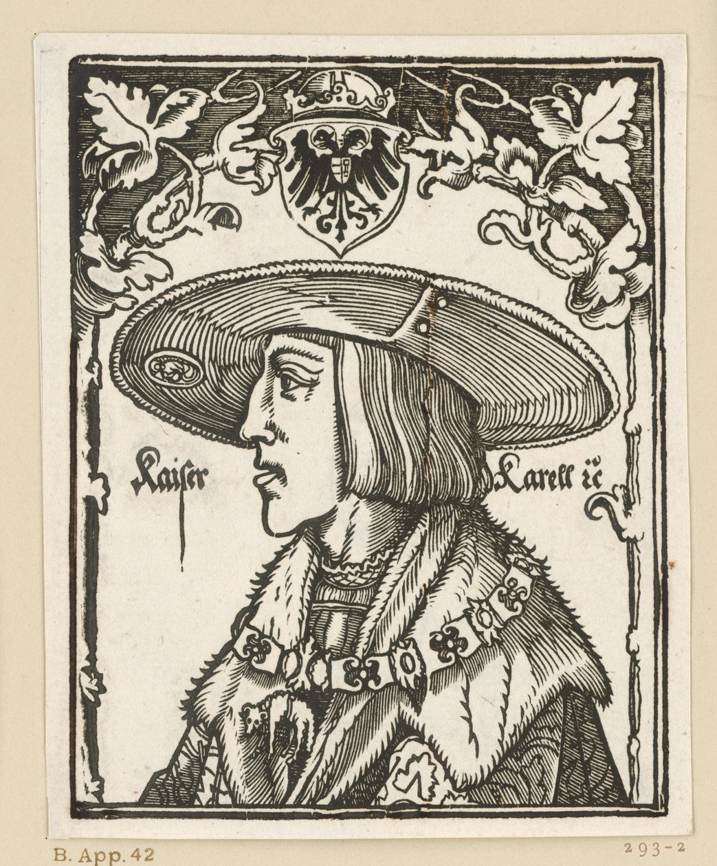 Retrato de Carlos V de Albrecht Dürer