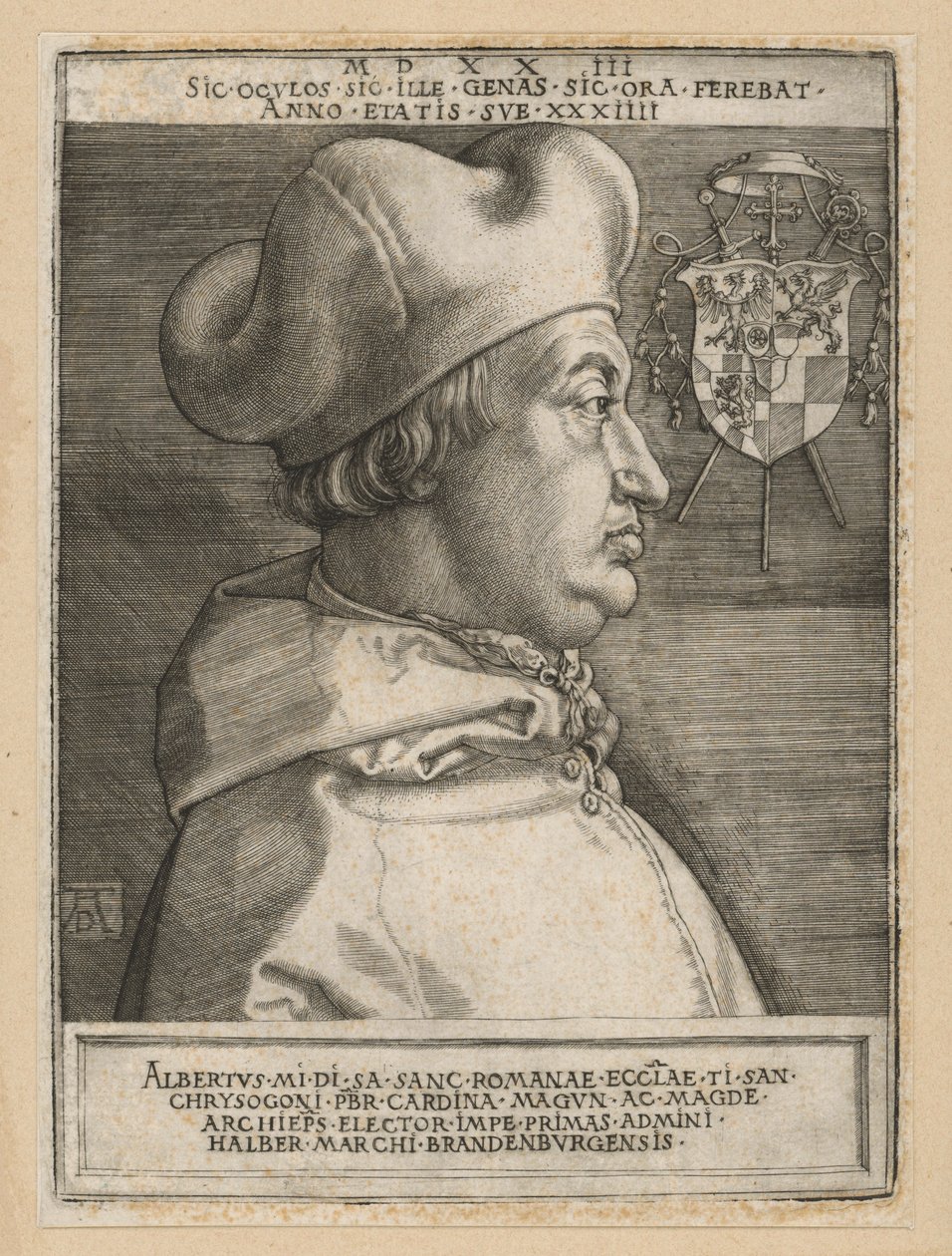 Retrato del cardenal Albrecht de Brandeburgo de Albrecht Dürer