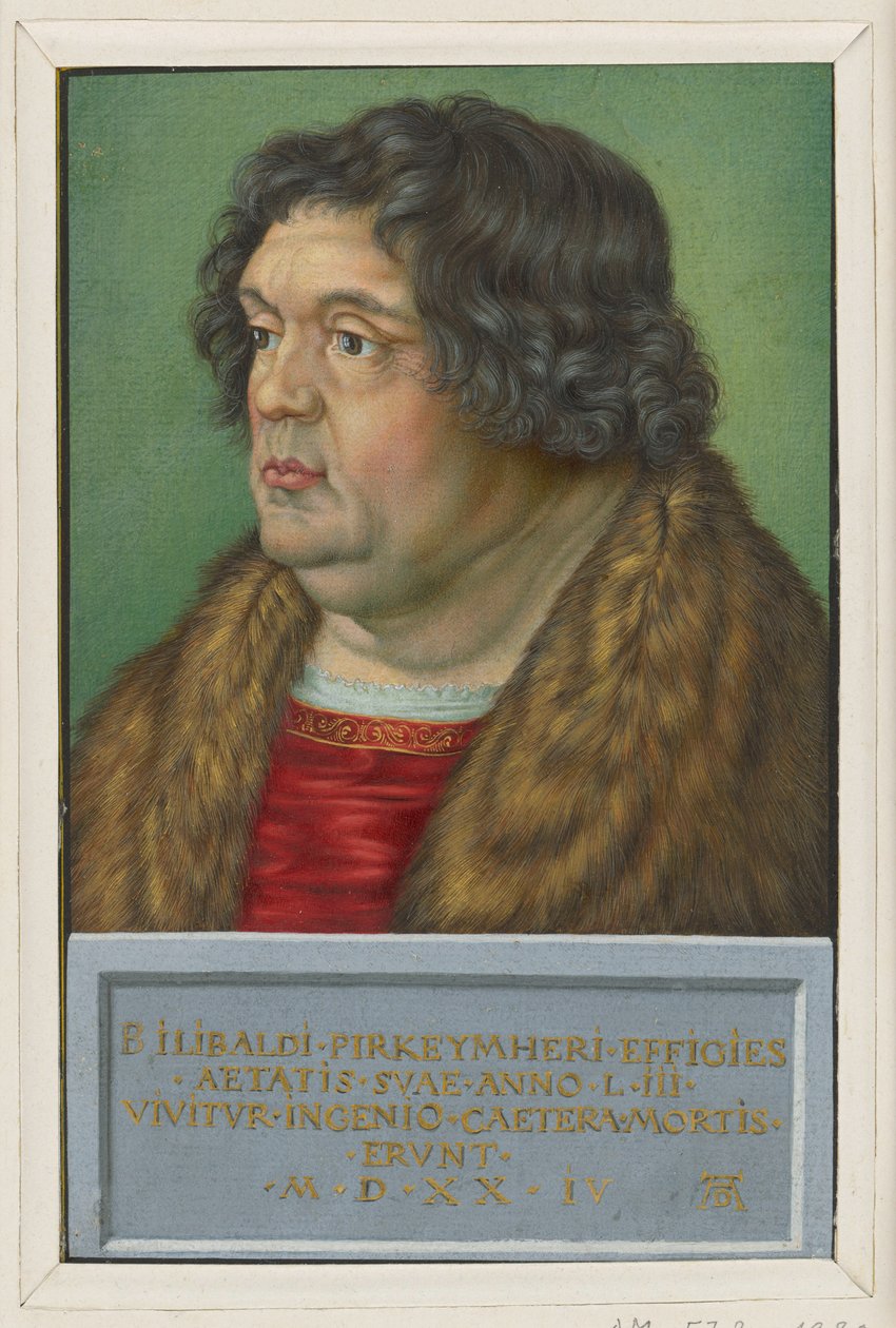 Retrato de Willibald Pirckheimer de Albrecht Dürer