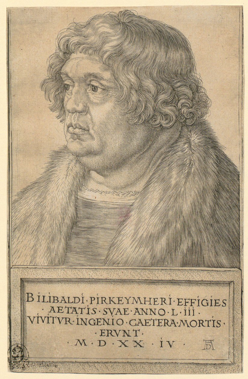 Retrato de Willibald Pirckheimer de Albrecht Dürer