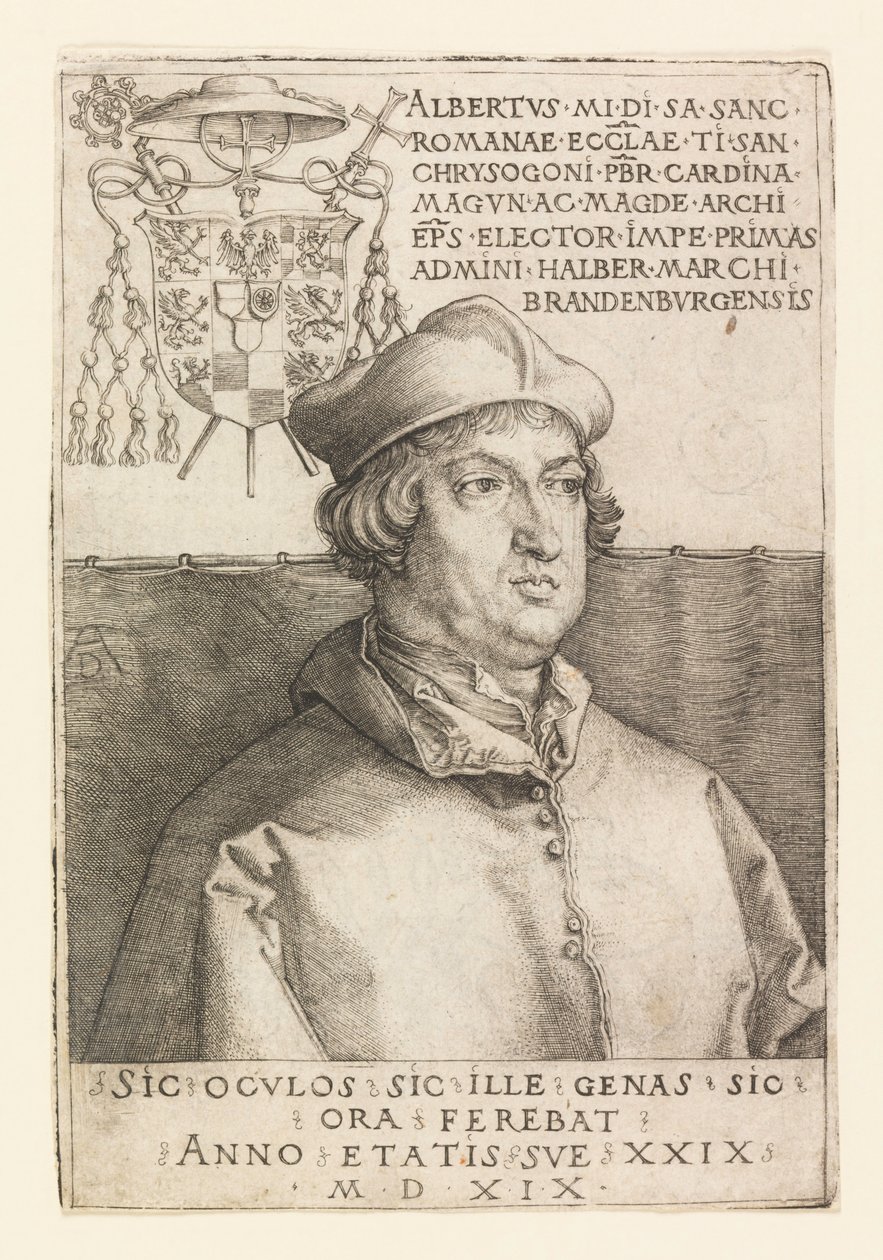 Retrato de Alberto de Maguncia de Albrecht Dürer