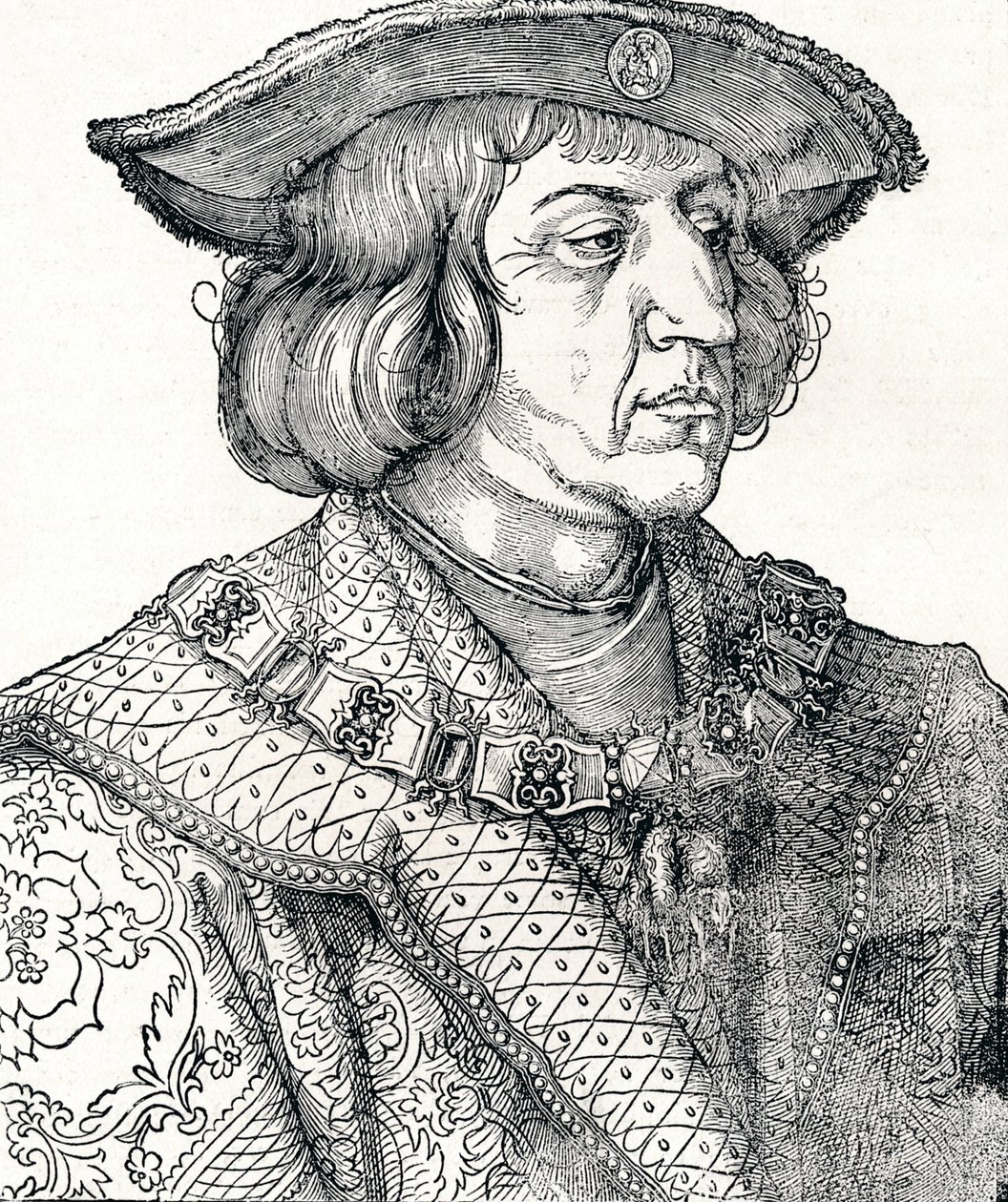 Retrato del Emperador Maximiliano I, 1511, 1906 de Albrecht Dürer