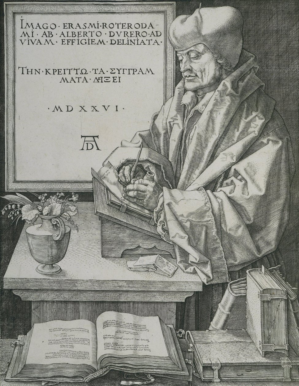 Retrato de Erasmo de Albrecht Dürer