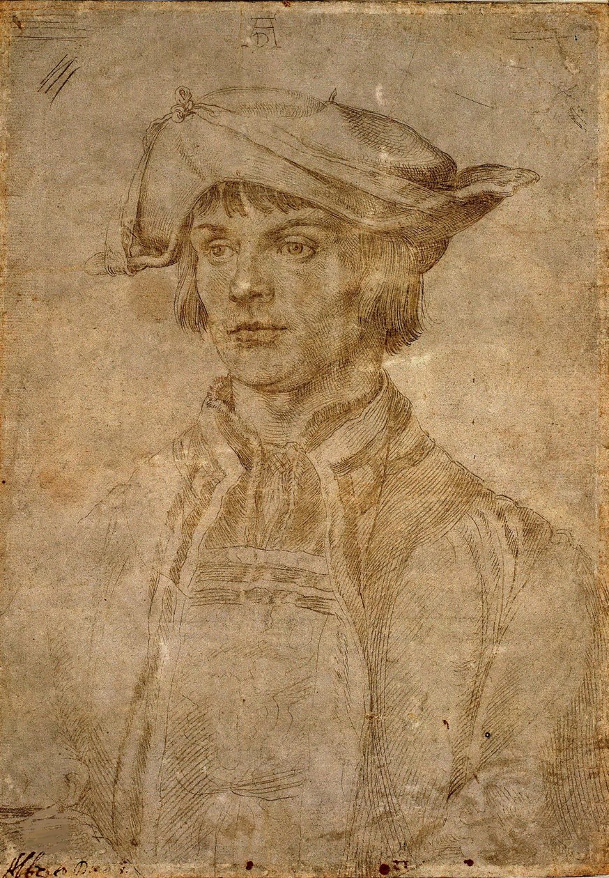 Retrato de Lucas van Leyden, 1521 de Albrecht Dürer