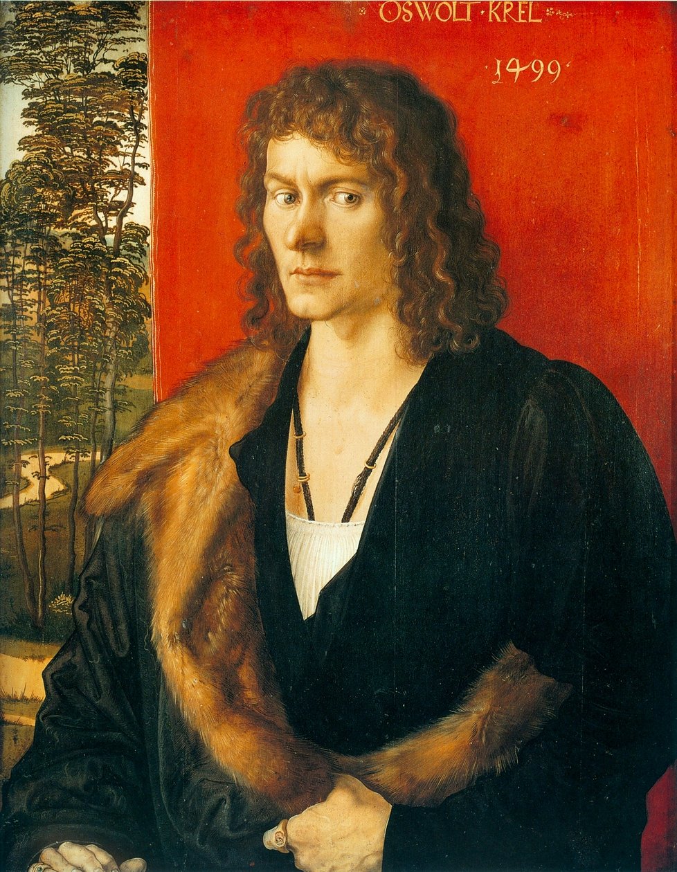 Retrato de Oswolt Krel: Oswolt Krel de Albrecht Dürer