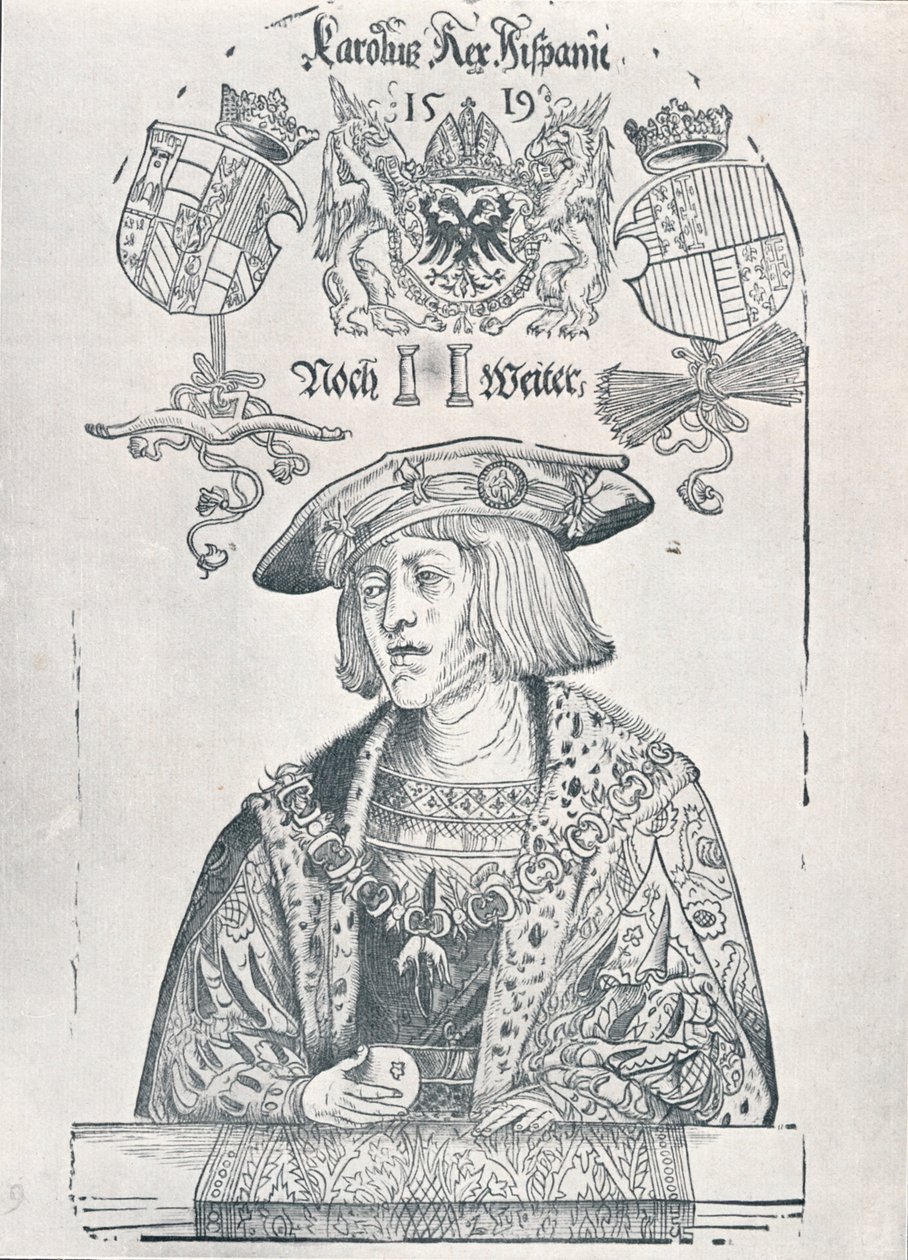 Retrato del emperador Carlos V, 1519 1906 de Albrecht Dürer