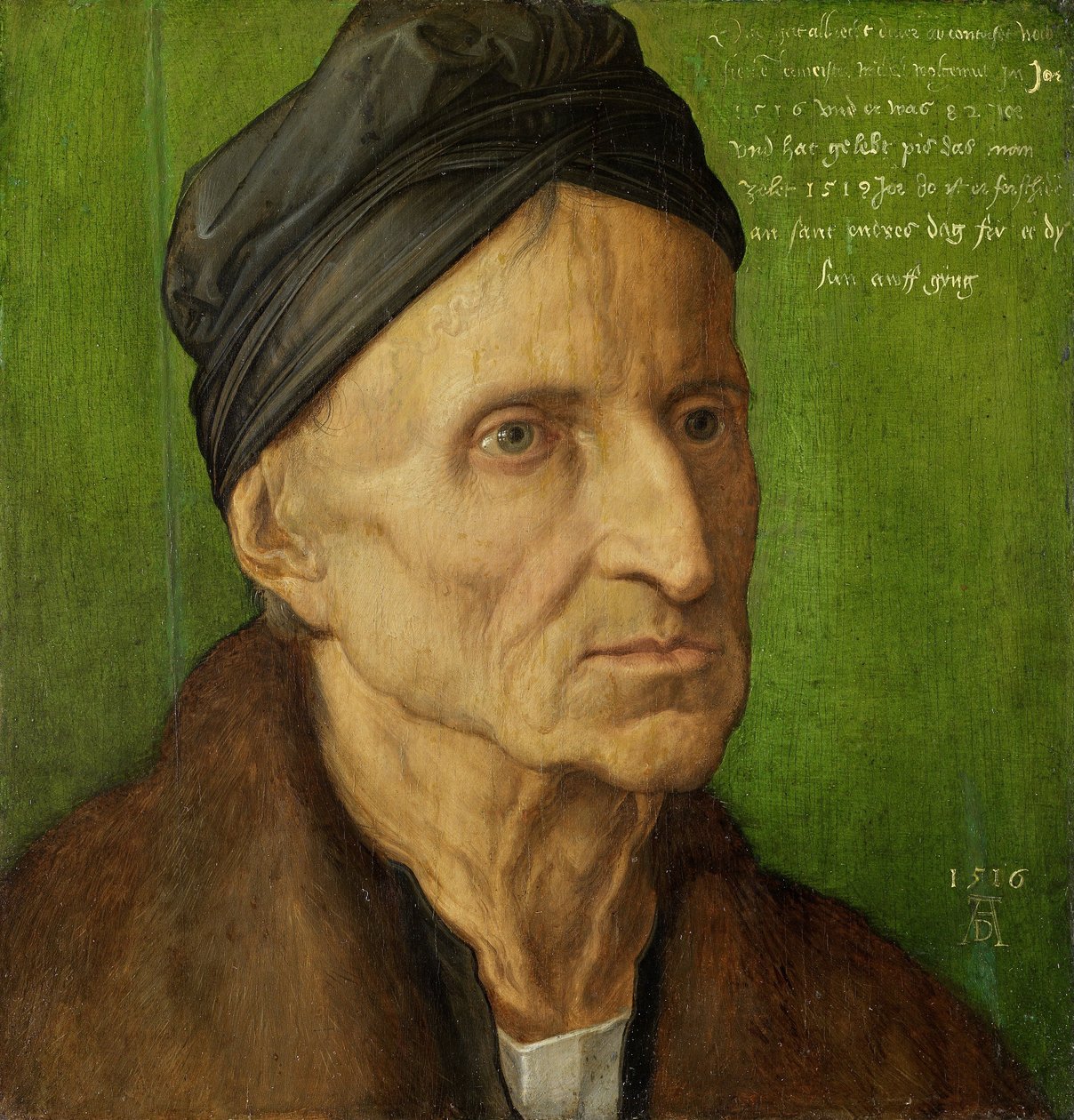 Retrato del pintor de Núremberg Michael Wolgemut de Albrecht Dürer
