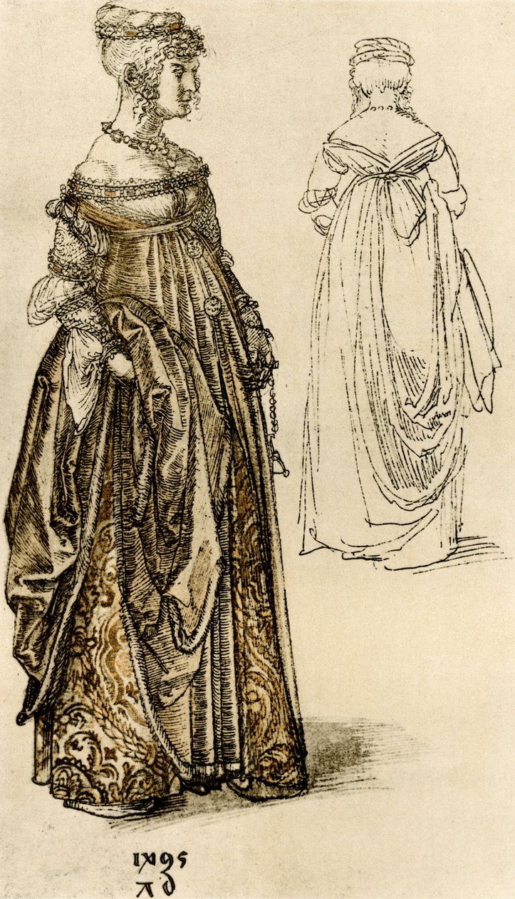 Dama veneciana elegante de Albrecht Dürer