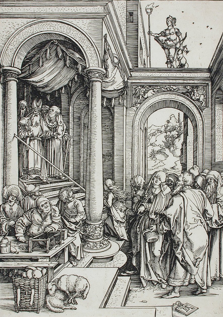 Presentación de la Virgen en el Templo de Albrecht Dürer