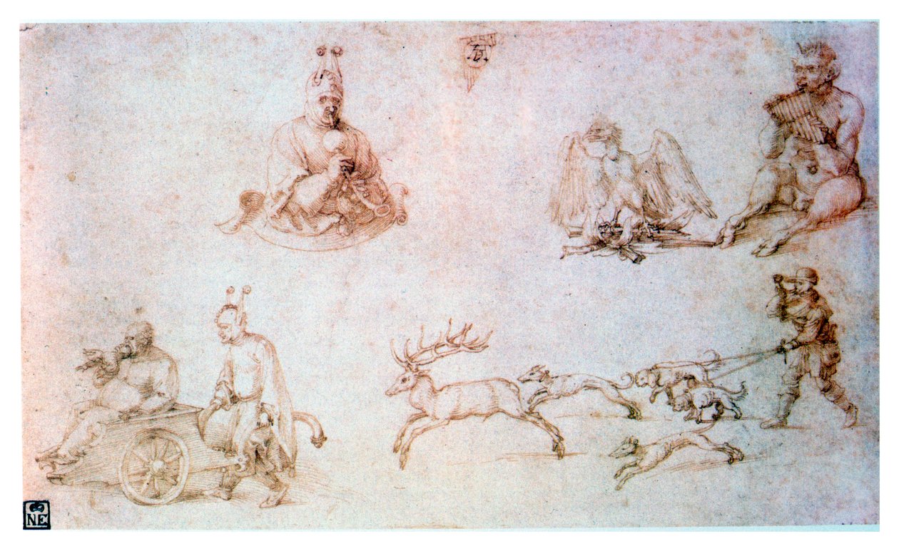 Estudio en tiza roja de Albrecht Dürer